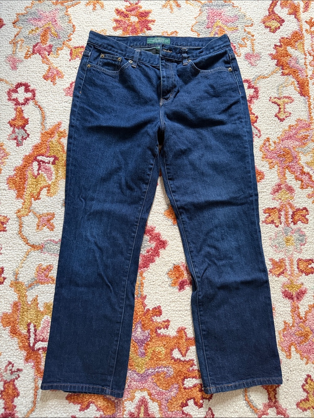 Ralph Lauren Dark Blue Denim Petite Jeans